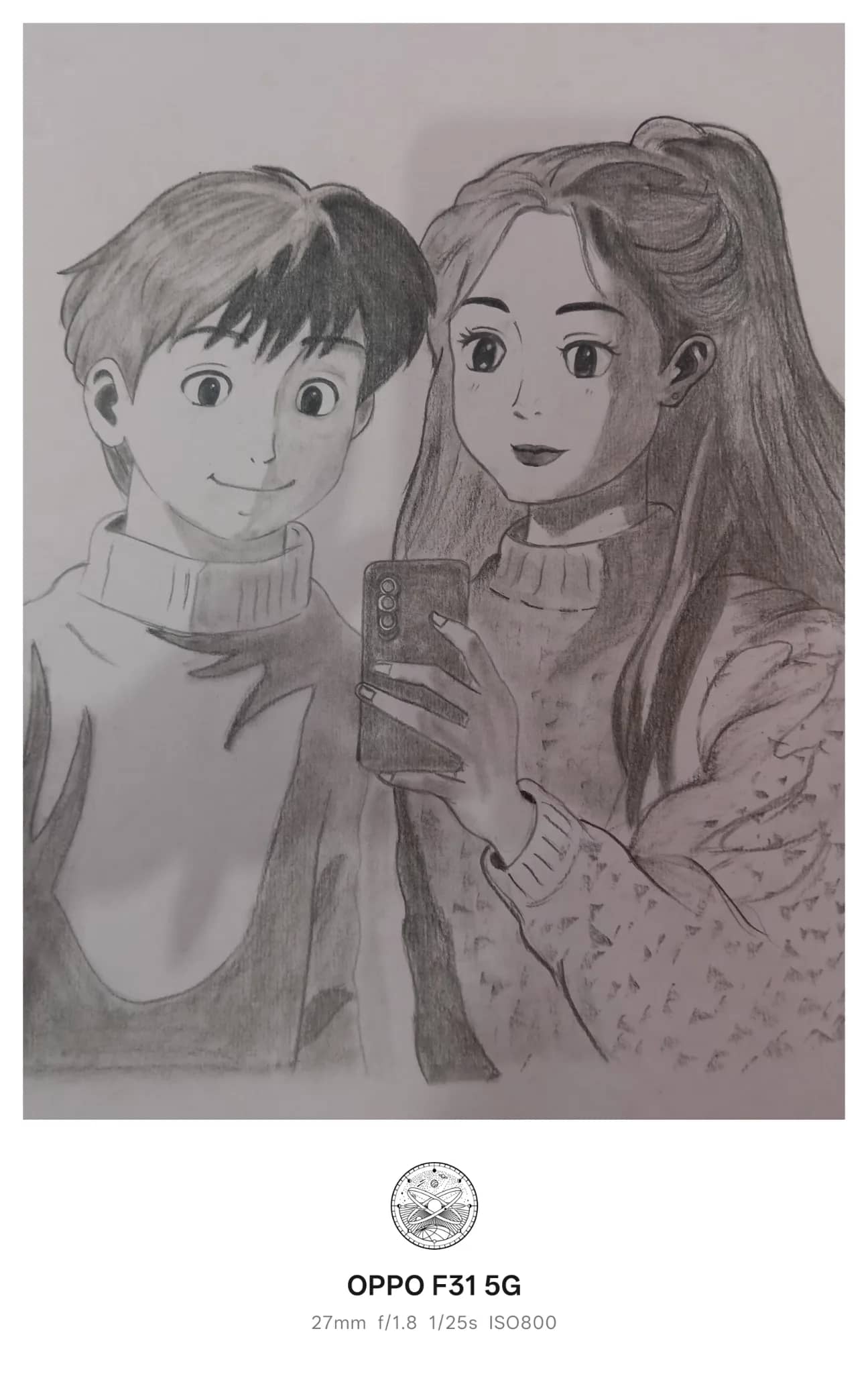 Hand-drawn Pencil / graphite Portrait from Your Photo A4 | Made to Order